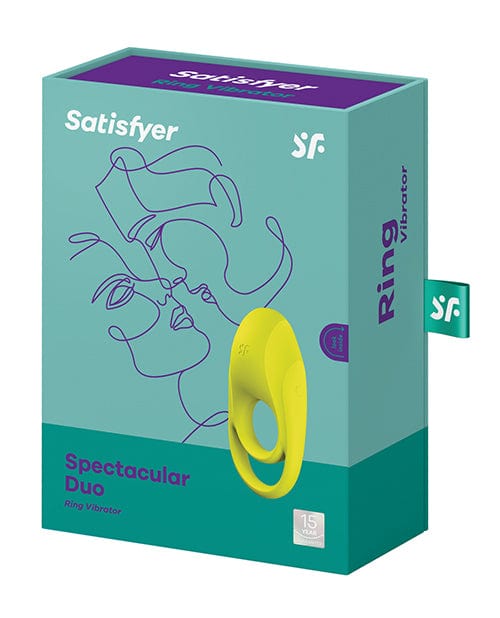 Eis INCsatisfyer Satisfyer Spectacular Duo Ring Vibrator - Lime Green Penis Toys