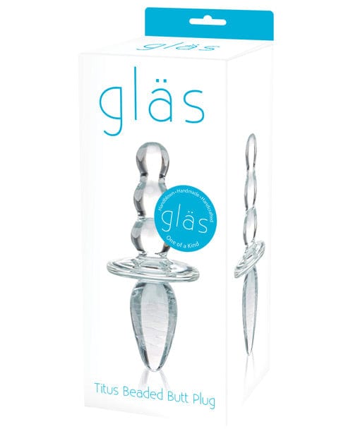 Electric Eel Glas Titus Beaded Glass Butt Plug Anal Toys