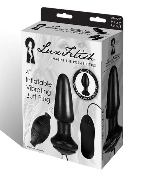 Electric Eel Lux Fetish 4" Inflatable Vibrating Butt Plug Anal Toys