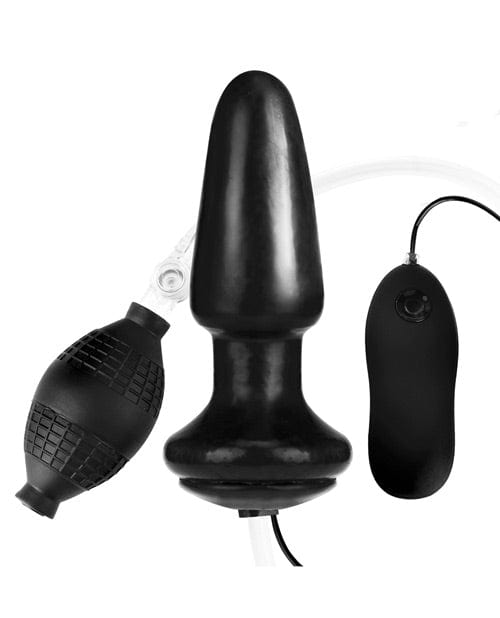 Electric Eel Lux Fetish 4" Inflatable Vibrating Butt Plug Anal Toys