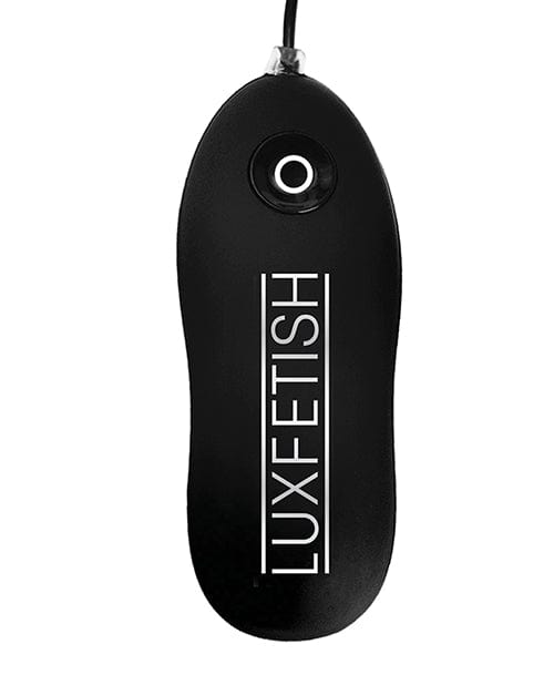Electric Eel Lux Fetish 4" Inflatable Vibrating Butt Plug with Suction Base - Black Anal Toys