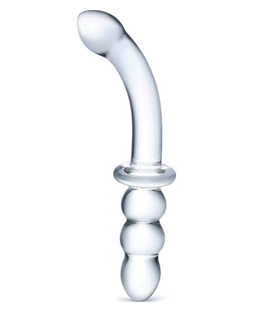 Electric Eel Glas 8" Ribbed G-Spot Glass Dildo Dildos