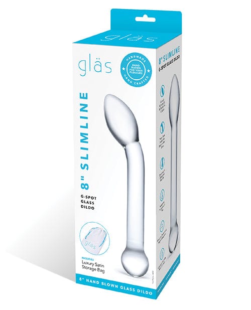 Electric Eel Glas 8" Slimline G-Spot Glass Dildo Dildos