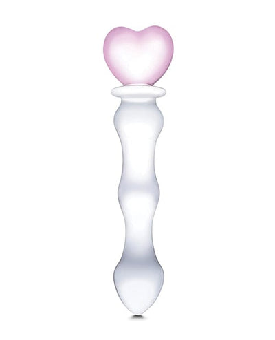 Electric Eel Glas 8" Sweetheart Glass Dildo - Pink-Clear Dildos