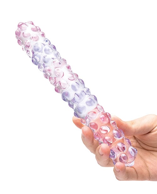 Glas 9" Purple Rose Nubby Glass Dildo - Purple-pink by Glas | Dildos | OrchidToys.com GLAS-509 Glas 9" Purple Rose Nubby Glass Dildo - Purple-pink by Glas | Dildos | OrchidToys.com GLAS-509