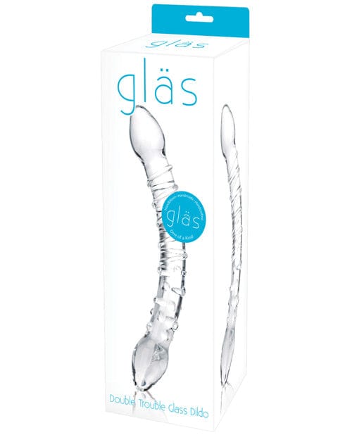 Electric Eel Glas Double Trouble Glass Dildo Clear Dildos