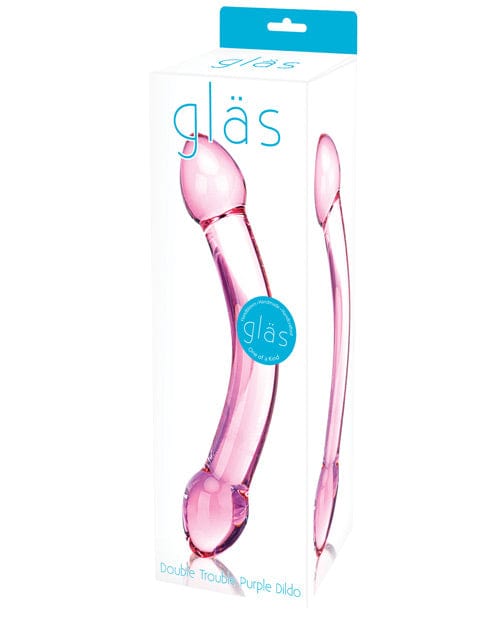 Electric Eel Glas Double Trouble Glass Dildo Purple Dildos