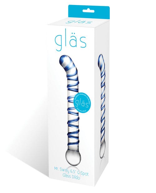 Electric Eel Glas Mr. Swirly 6.5" G-Spot Glass Dildo Dildos