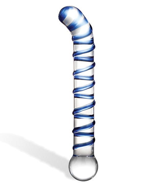 Electric Eel Glas Mr. Swirly 6.5" G-Spot Glass Dildo Dildos
