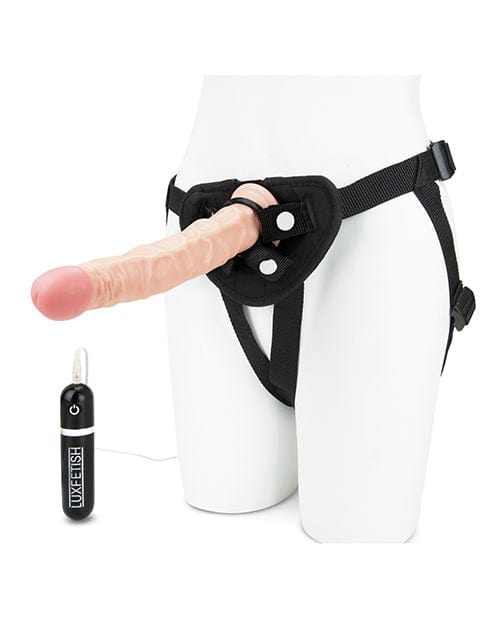 Electric Eel Lux Fetish 8.5" Realistic Vibrating Dildo with Strap On Harness Set Dildos