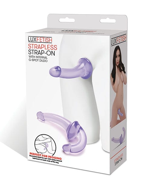 Electric Eel Lux Fetish Strapless Strap On - Purple Dildos