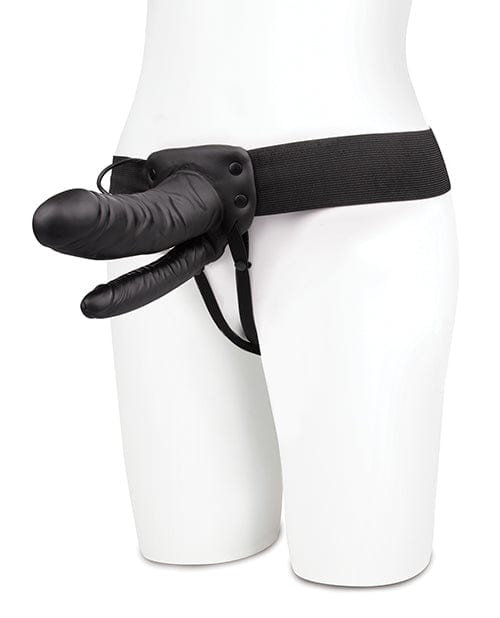 Electric Eel Lux Fetish Unisex Vibrating Hollow Double Penetration Strap On Dildo Dildos