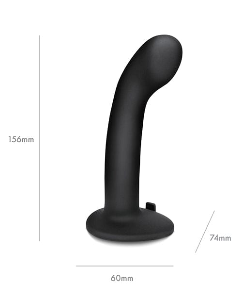 Electric Eel Pegasus 6" Rechargeable P-Spot G-Spot Peg with Adjustable Harness &amp; Remote Set - Black Dildos