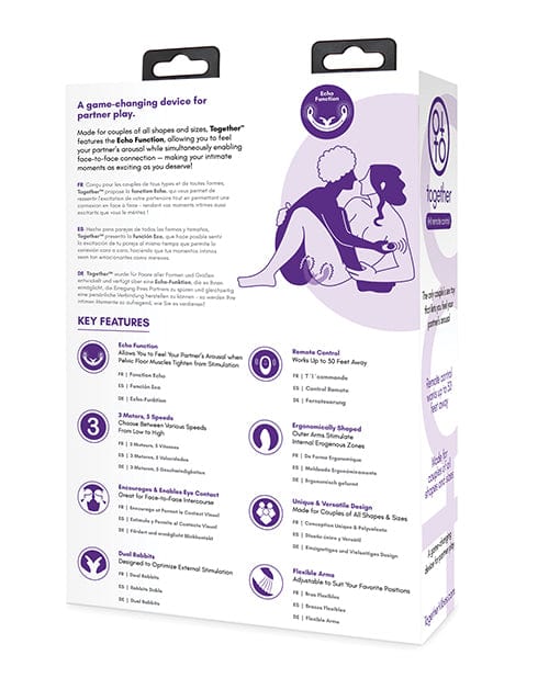 Together Female Intimacy Vibe with Remote - Purple