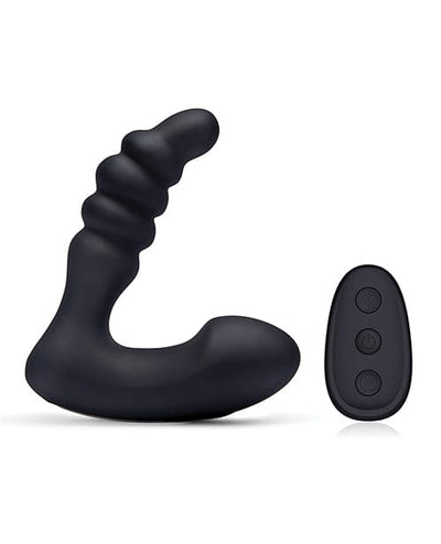 Electric Eel INC Blue Line Vibrating Prostate Prodder W-remote - Black Anal Toys