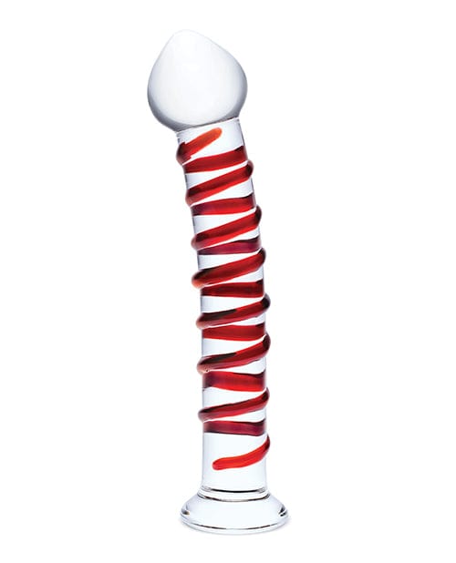 Electric Eel INC Glas 10" Mr. Swirly Dildo - Red Dildos