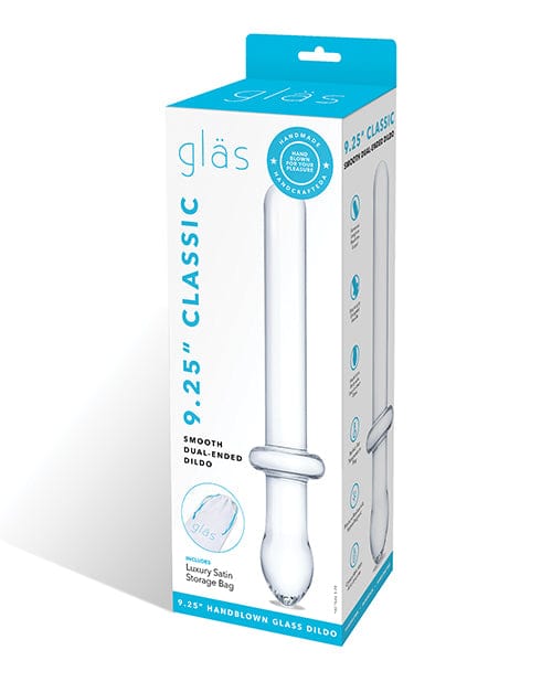 Electric Eel INC Glas 9.25" Classic Smooth Dual Ended Dildo - Clear Dildos