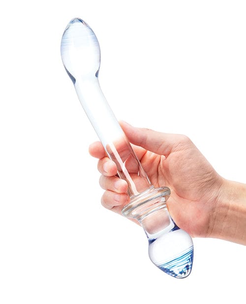 Glas 9.5 Inch Double Play Dual Ended Dildo - Clear