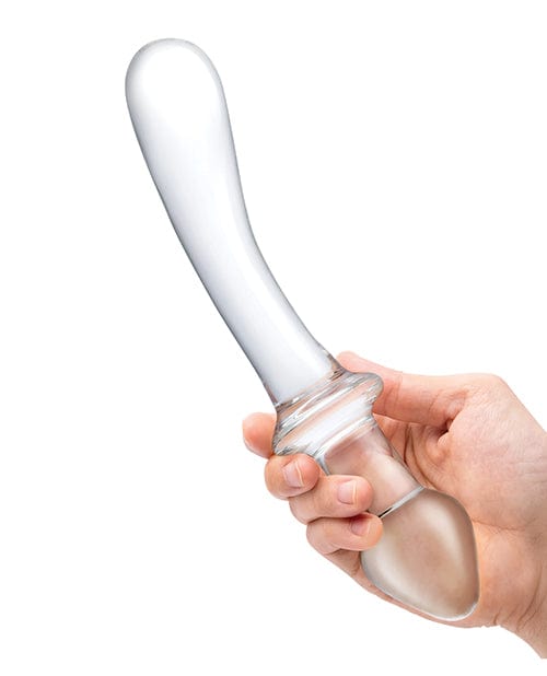 Electric Eel INC Glas 9" Classic Curved Dual Ended Dildo - Clear Dildos