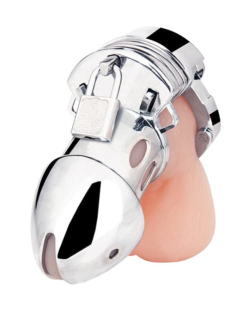 Electric Eel INC Blue Line Obedience Cage - Silver Kink &amp; BDSM