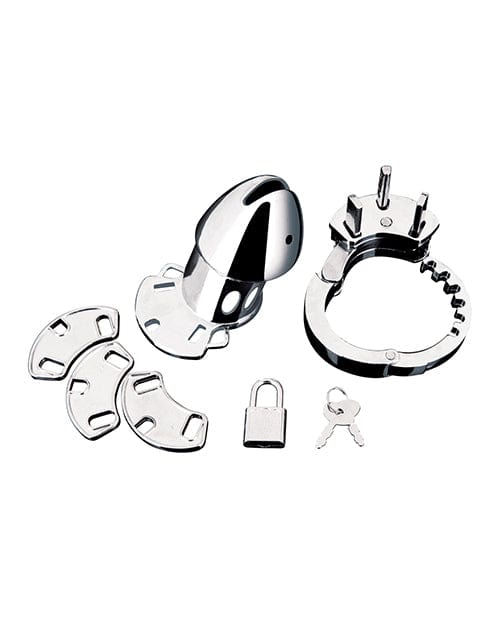 Electric Eel INC Blue Line Obedience Cage - Silver Kink &amp; BDSM