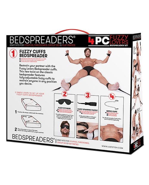 Fuzzy Lovers 4 Piece Bedspreader Set