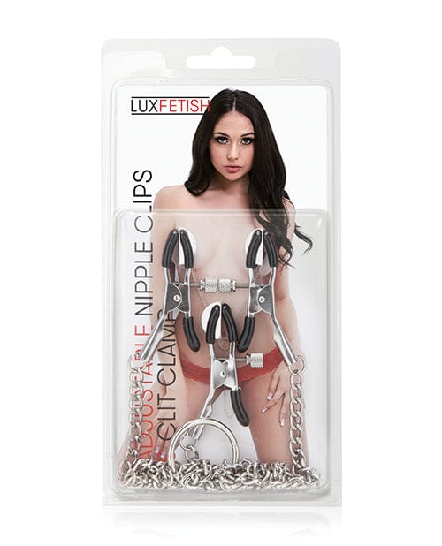 Electric Eel Lux Fetish Adjustable Nipple Clips &amp; Clit Clamp Kink &amp; BDSM