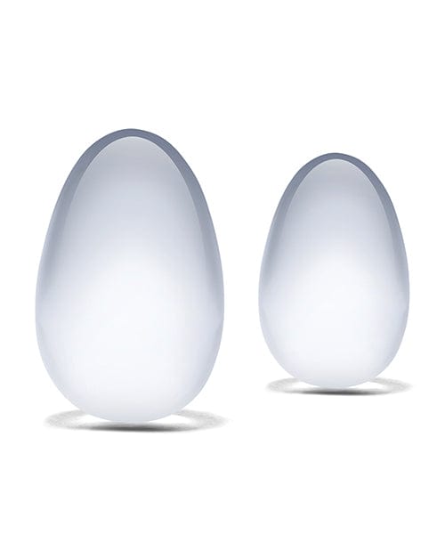 Electric Eel Glas 2 Piece Glass Yoni Eggs Set - Clear More