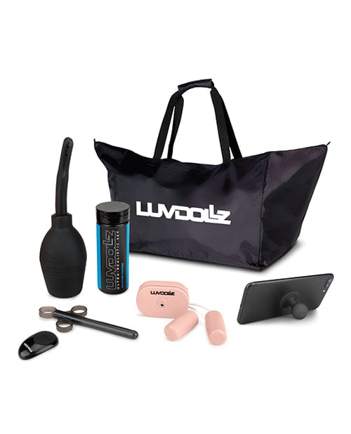Electric Eel Luvdolz Remote Control Rechargeable Pussy &amp; Ass with Douche - Ivory Penis Toys