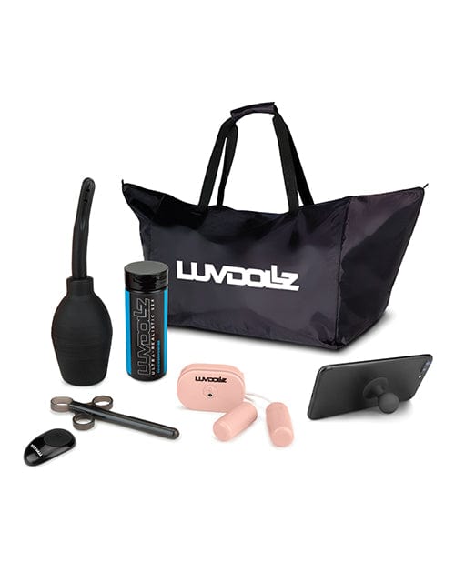 Electric Eel Luvdolz Remote Control Rechargeable Pussy & Ass with Douche - Ivory Penis Toys