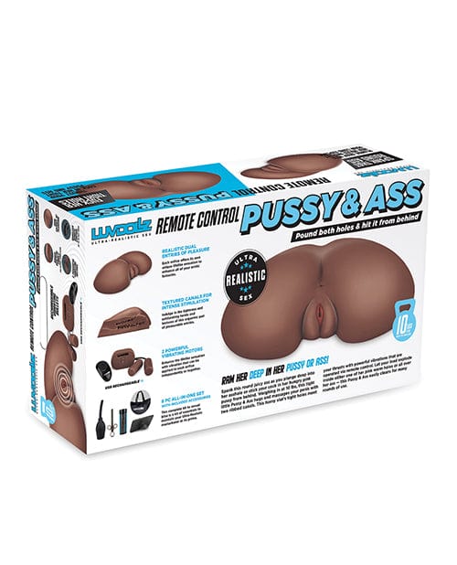 Luvdolz Remote Control Rechargeable Pussy & Ass with Douche - Mocha