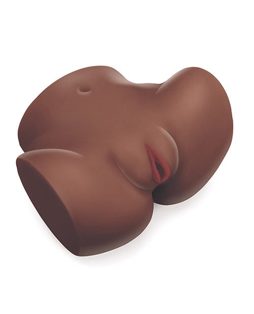 Electric Eel Luvdolz Remote Control Rechargeable Spread Eagle Pussy &amp; Ass with Douche - Mocha Penis Toys