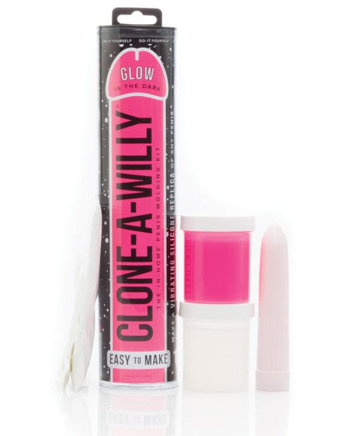 Empire Labs Clone-a-willy Kit Vibrating Glow In The Dark - Hot Pink Dildos