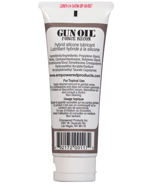 Empowered Products Gun Oil Force Recon Hybrid Silicone Based Lube - 3.3 oz. Tube Lubes