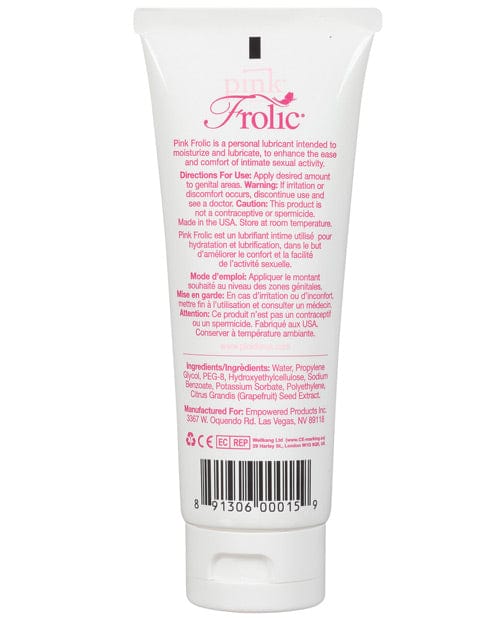 Pink Frolic Gel Lubricant - 3.3 oz. Flip Top Tube