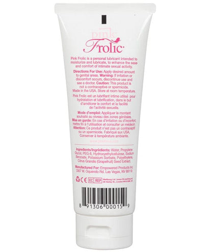 Empowered Products Pink Frolic Gel Lubricant - 3.3 oz. Flip Top Tube Lubes