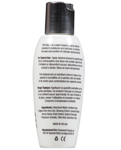 Empowered Products Pink Natural Water Based Lubricant For Women Lubes