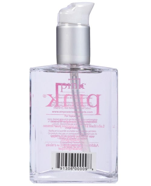 Pink Silicone Lube - 4 oz. Glass Bottle