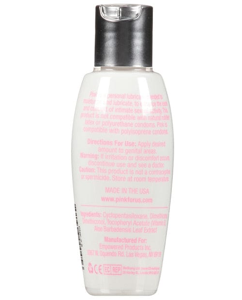 Pink Silicone Lube Flip Top Bottle