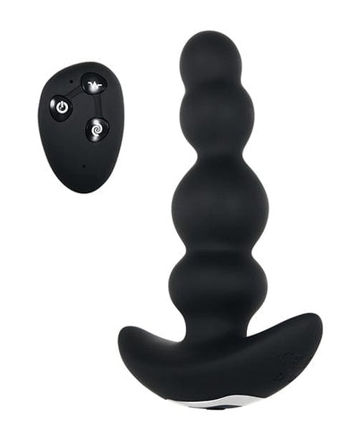 Evolved Novelties Evolved Bump N' Groove Vibrating Butt Plug - Black Anal Toys