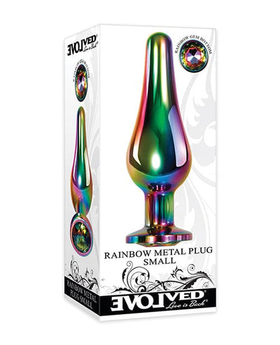 Evolved Novelties Evolved Rainbow Metal Plug Small Anal Toys