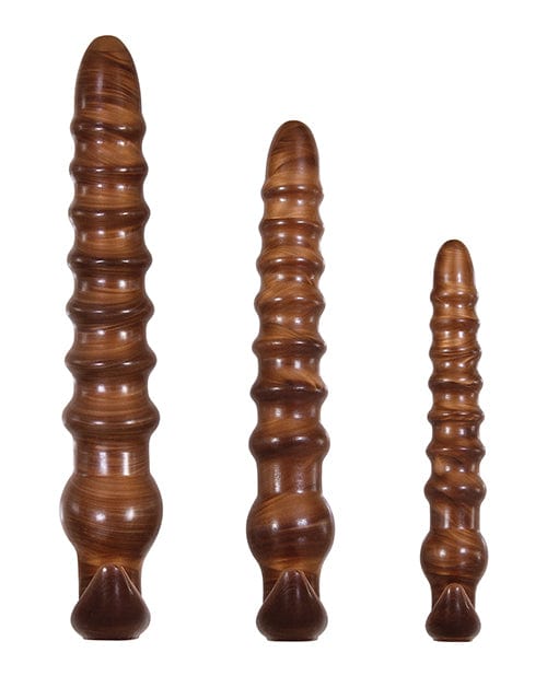 Evolved Novelties Evolved Twisted Love 3 Piece Plug Set - Gold Anal Toys