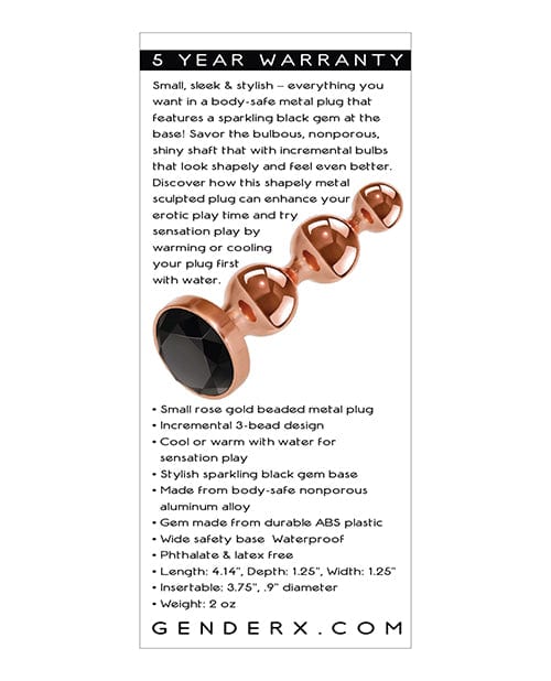 Evolved Novelties Gender X Gold Digger Anal Toys