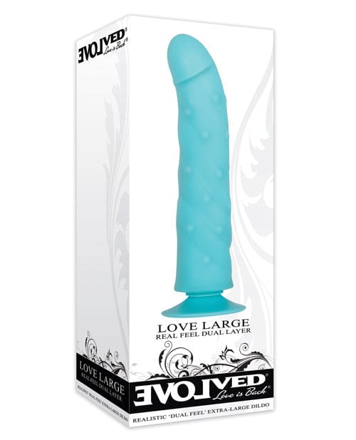 Evolved Novelties Evolved Love Large Dildo - Blue Dildos