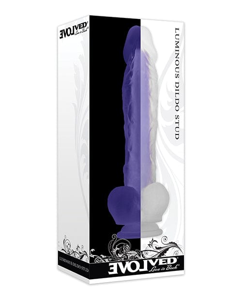 Evolved Novelties Evolved Luminous Dildo Stud Non Vibrating - Purple Dildos