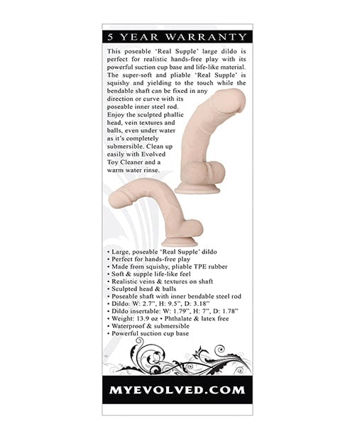 Evolved Novelties Evolved Real Supple Poseable 9.5" Dildos