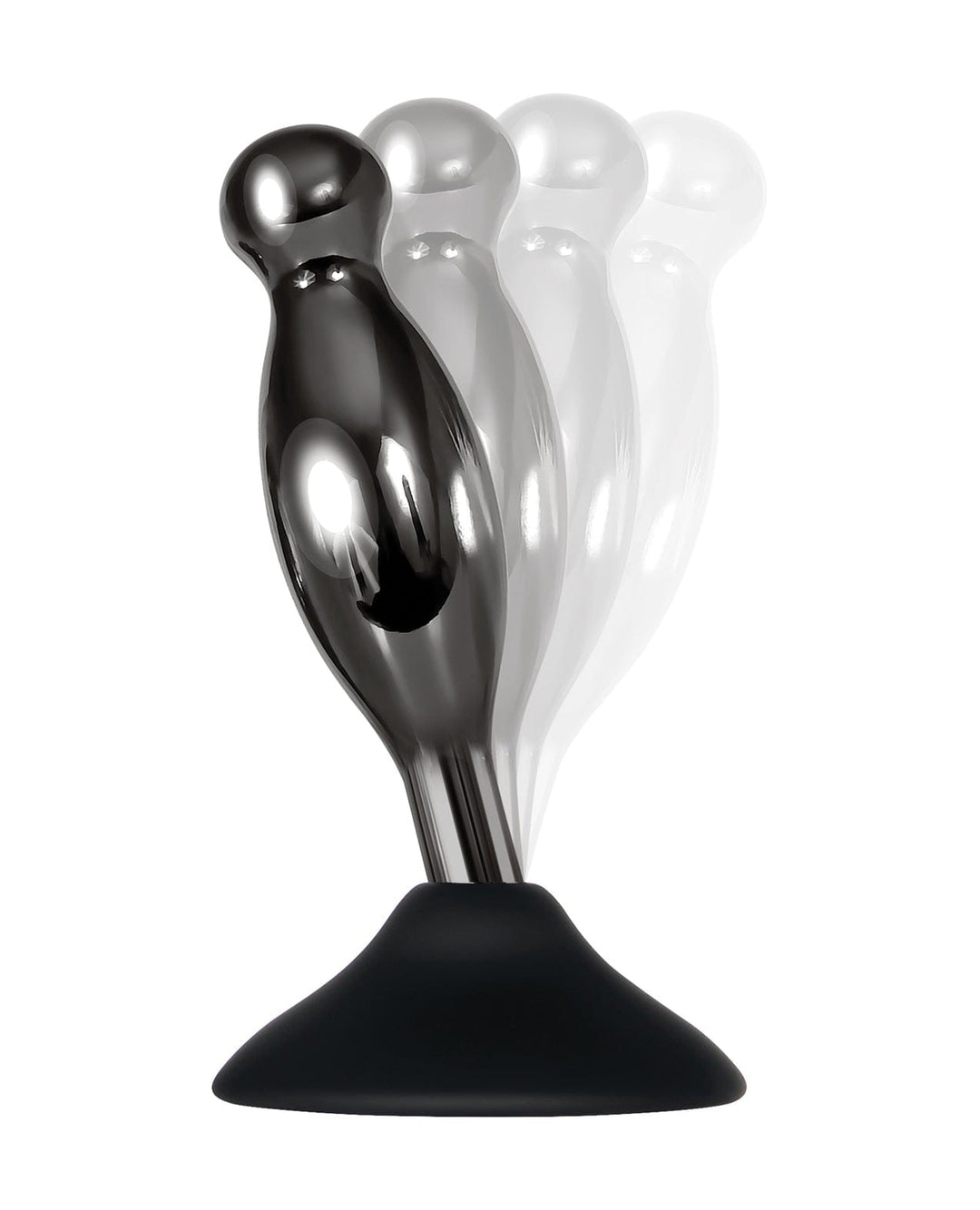 Evolved Novelties INC Evolved Joy Sticks 2 Pc Plug Set - Black-chrome Anal Toys