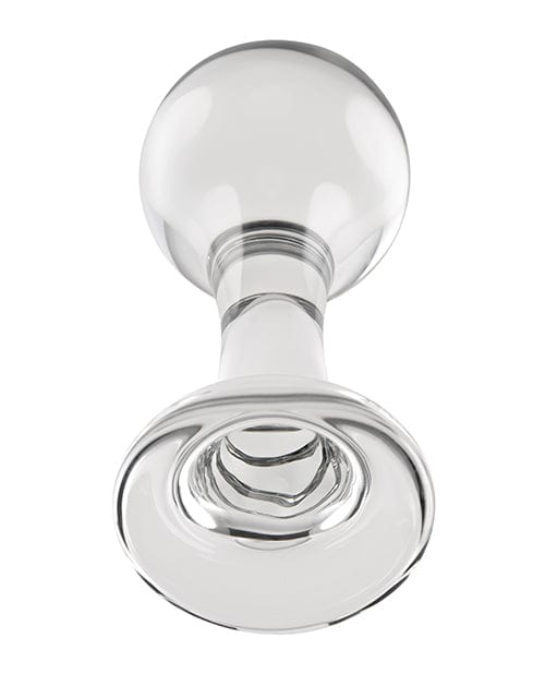 Evolved Novelties INC Gender X The Baller  Glass Plug - Clear Anal Toys