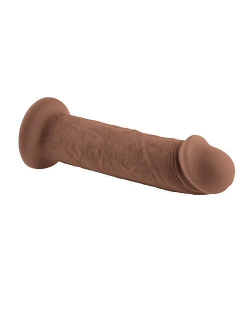Evolved Novelties INC Evolved 7" Girthy Vibrating Dong - Dark Dildos
