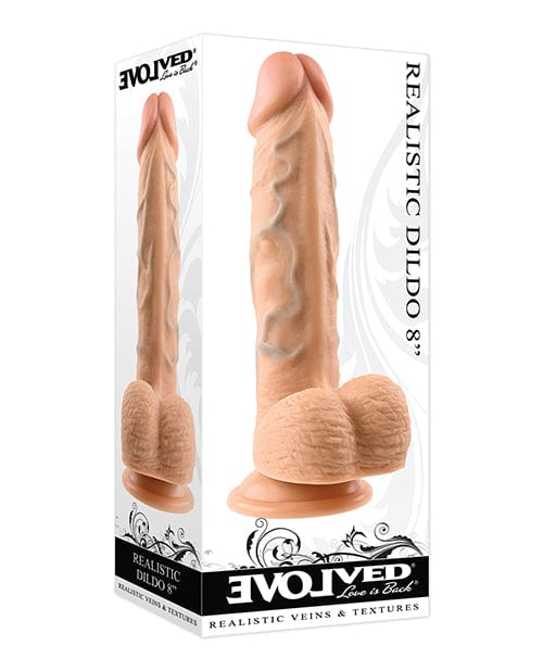 Evolved Novelties INC Evolved 8" Realistic Dildo W/balls Light Dildos